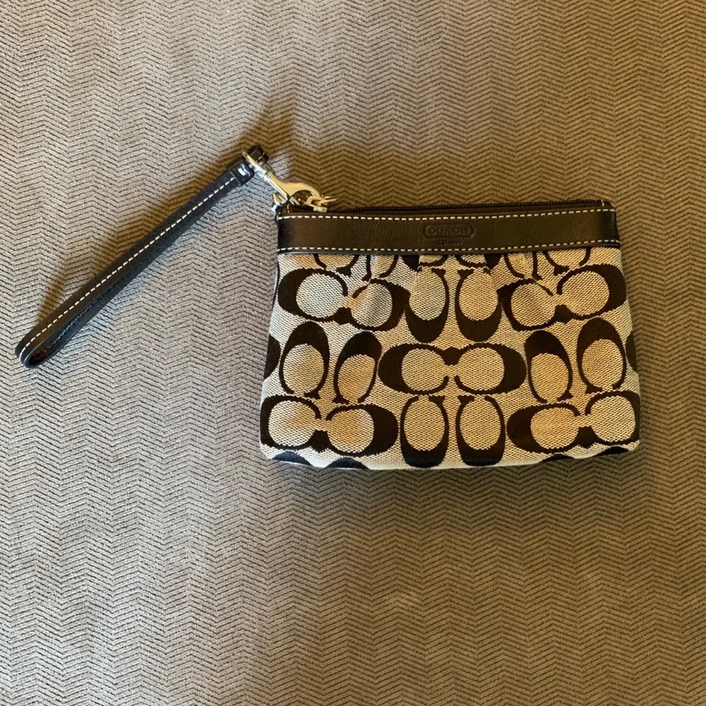 Black Coach wristlet